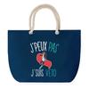 Beach Bag - PLANETEE - I Can't Vet - Rope Handle - Large Size - Printed Cotton