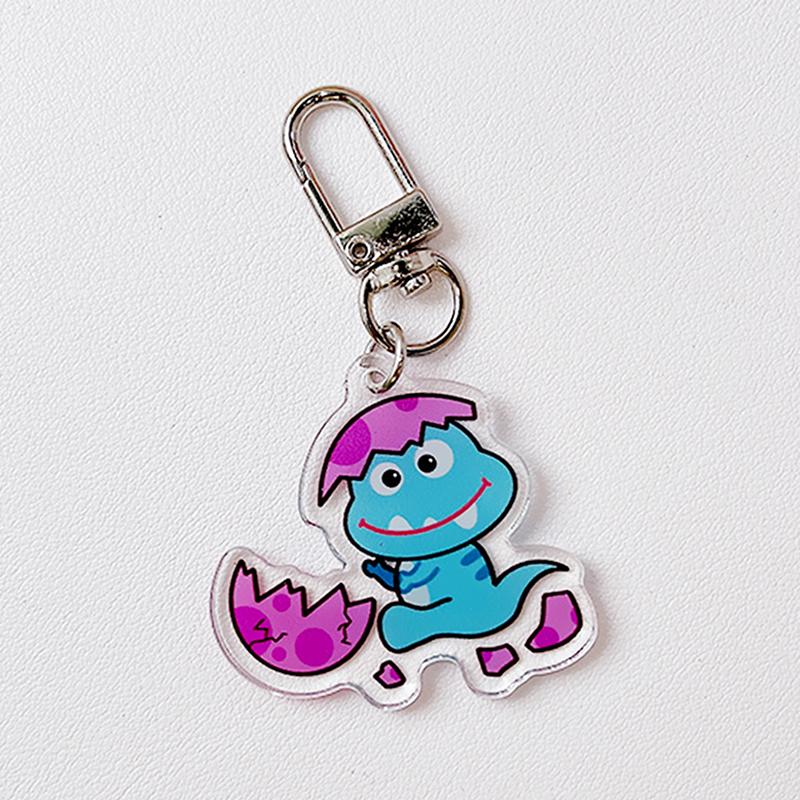 Мультяшный акриловый динозавр брелок кавайный динозавр периферийная игрушка рюкзак кулон — фото 10