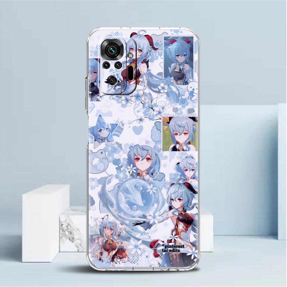 ShockProof Phone Case for Redmi Note 11 11E 10 9 8 Pro 11S 9S 10S K40 9A 9C 8T 7 10C 9t 9s Soft Cover Genshin Impact Beelzebul
