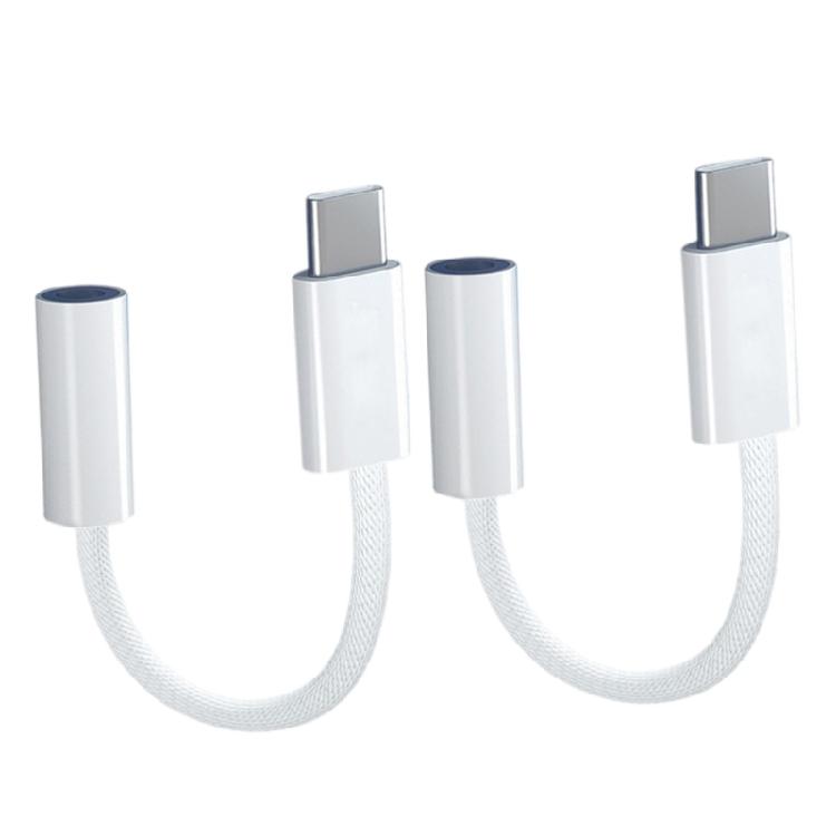 Braided USB C To 3.5mm Headphone Adapter Supports Charging And Delivers Studio Quality Audios