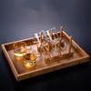 Shangqi 100ml Heat-Resistant Borosilicate Glass Teacups with Handle (Set of 3)