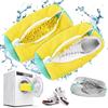 Durable Mesh Shoe Wash Bag with Zipper Rich Fluff Inside Protects Sneakers Casual Shoes in Washer Dryer Travel Storage Organizer