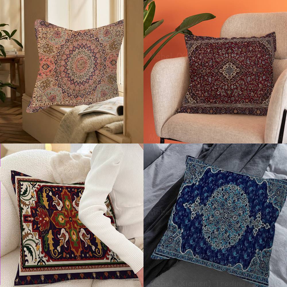 Traditional Patterned Cushion Cover 30x50 Polyester Sofa Cushions Decorative Throw Pillows Home Decoration Pillowcover