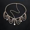 Übertriebener Haarschmuck mit Wassertropfen und Fransen in Diamantform, Stirnkette, Kopfbedeckung, Stirnband
