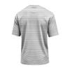 Men's Casual Quick-Dry Round Neck Short Sleeve Striped T-Shirt - Lightweight Mesh Breathable