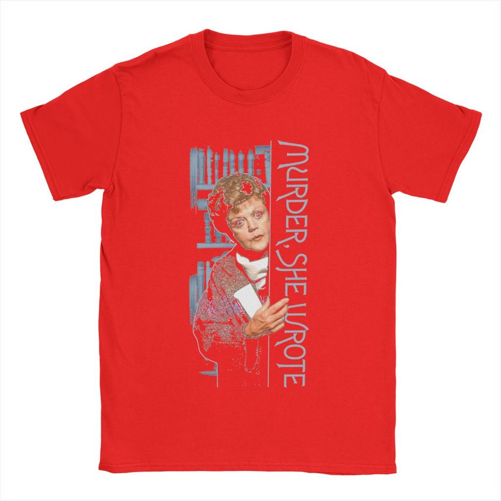 Murder She Wrote Men's T Shirts Awesome Tees Short Sleeve Crew Neck T-Shirts Pure Cotton Plus Size Clothes