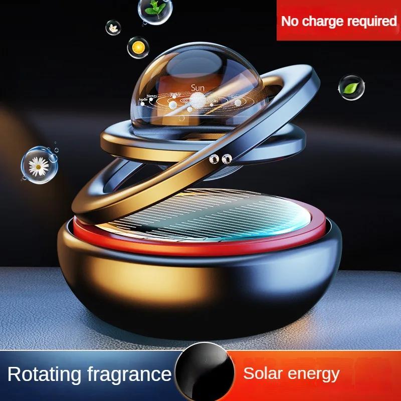 Powered Solar Rotating Vehicle Fragrant Ornament Fidget Roller Technological Gadgets Relieve Stress Reducing Spinning Top Toy