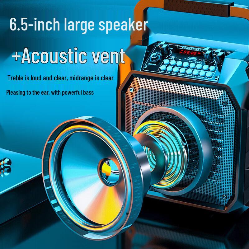 Newsmy K99 Wired Outdoor KTV Speaker with Wireless Microphone