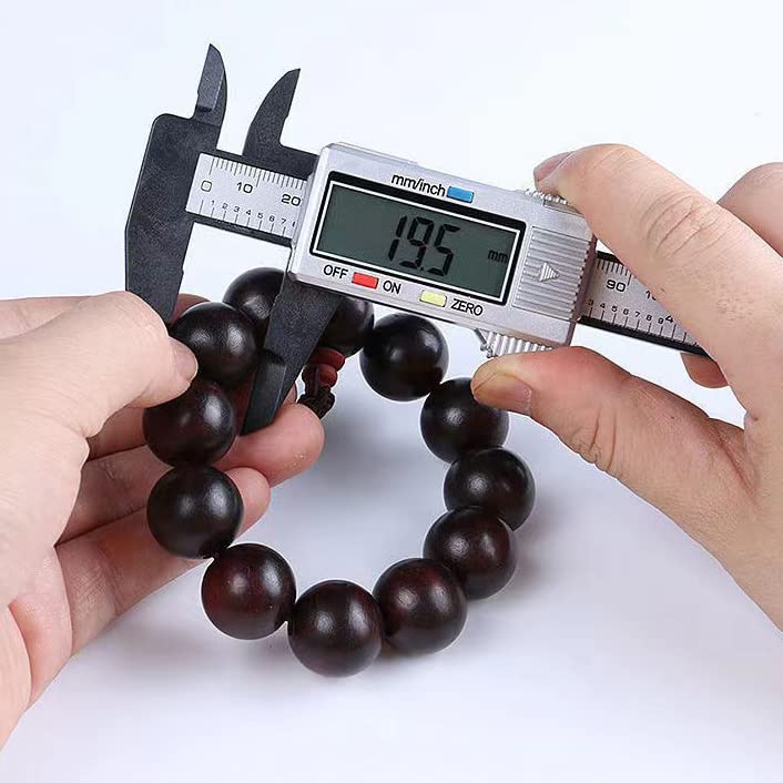 Digital Vernier Carbon Large LCD Precision Measuring Outer Inner Step Battery Included Caliper, 0-150mm, Fiber, Display, Work, Carpentry, DIY, Tool,