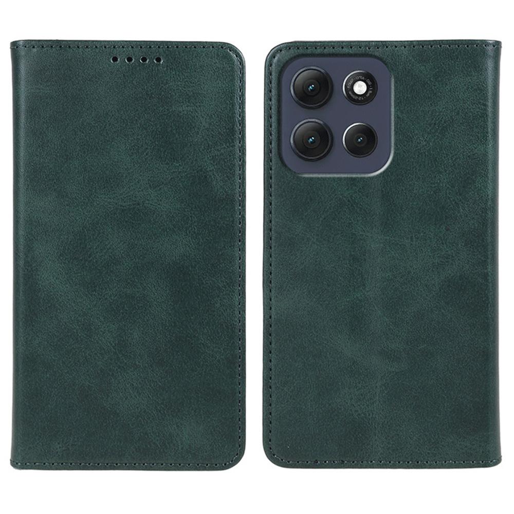 For Motorola Moto G86 5G Case Strong Magnetic PU Leather Phone Cover Calf Texture
