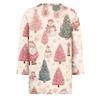 3/4 Length Sleeve Womens Tops Floral Print Vintage Fashion Casual Loose With Round Neck Plus Size Shirts