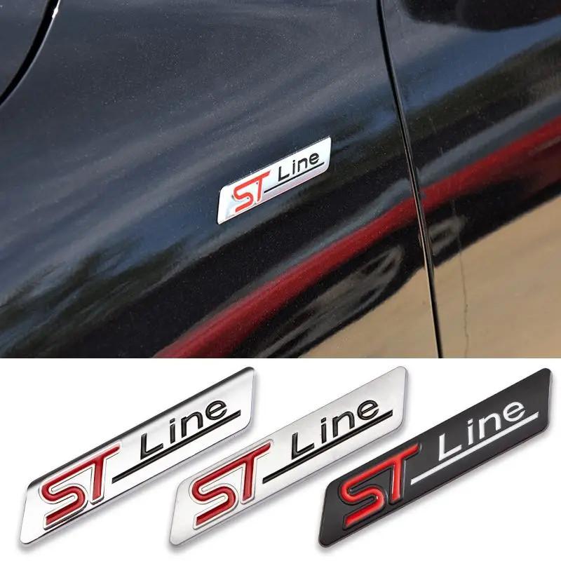 Adesivo Emblema Logo Metallo 3D ST Line Parafango Laterale Auto Decalcomania Accessori Auto