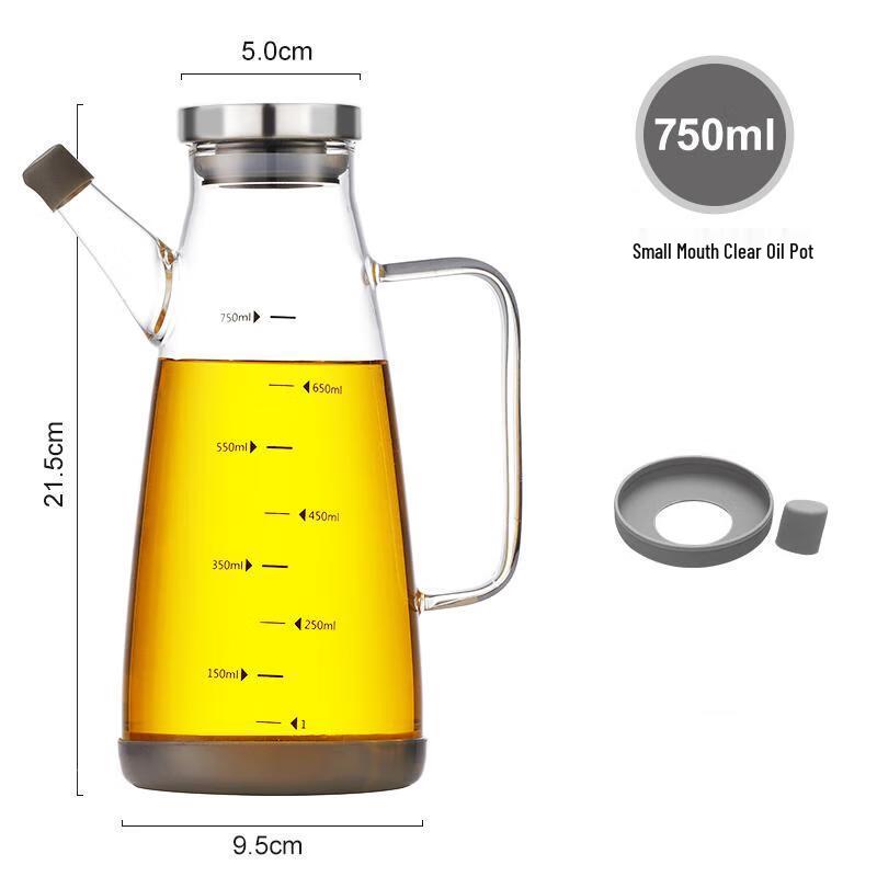QianXing 750ml Glass Oil & Vinegar Dispenser Set