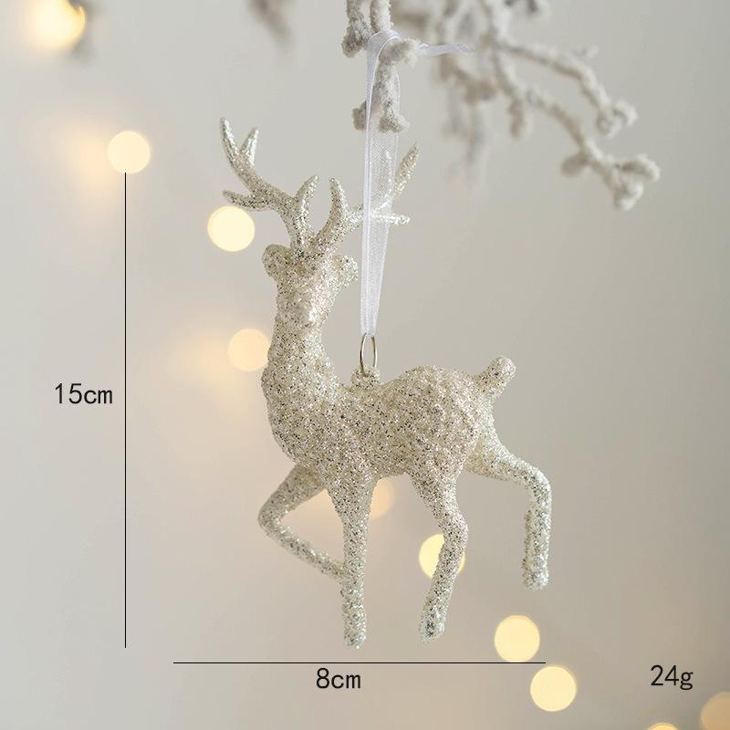 2025 New Year Christmas Ornaments DIY Gift Christmas Tree Elk Pendant Hanging Decorations for Home Christmas Kids Gifts natale