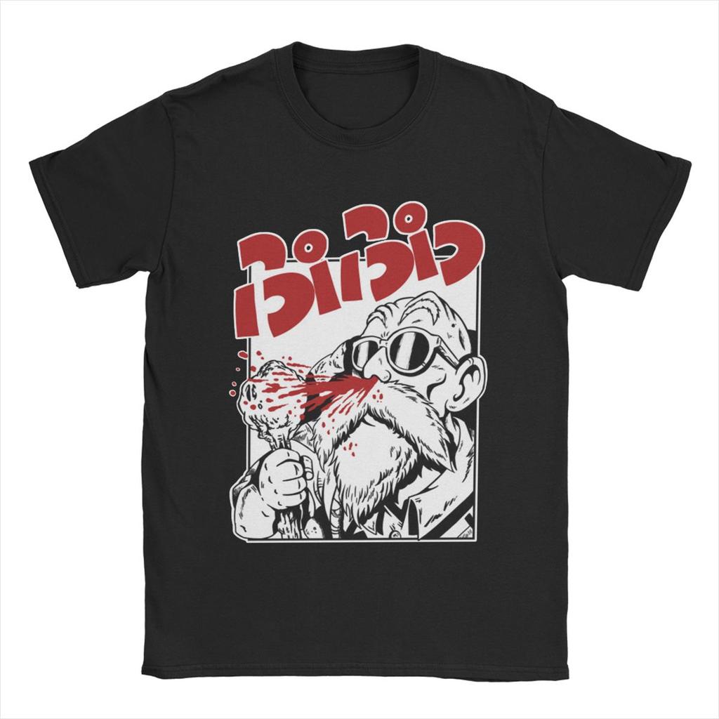Dragon Ball Master Roshi Muten T Shirts Unisex Womens Cotton TShirts O Neck Kame Sennin Jackie Chun Tee Shirt Clothes Plus Size