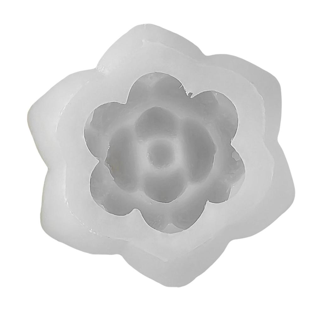 Succulent Plant Candle Gypsum Mold Nonstick Aromatherapys Silicone Molds Desktops Ornament Mold Home Decoration Molds
