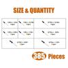 385pcs Metal Blind Rivets Assortment Large Flanges Designs Heavy Duty Fasteners Simple Installation for Secure Fastening