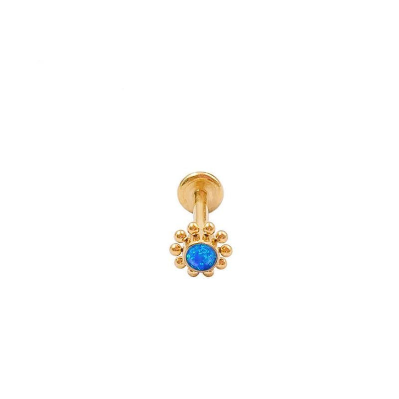 2021 New Men's and Women's Simple Titanium Sunflowers Body Piercing Nose Rings Fashion Lip Nails Nose Nails Ear Nails Jewelry