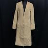Japan EPOCA Removable Fur Cashmere Wool Long Coat Women S-M Beige(USED)
