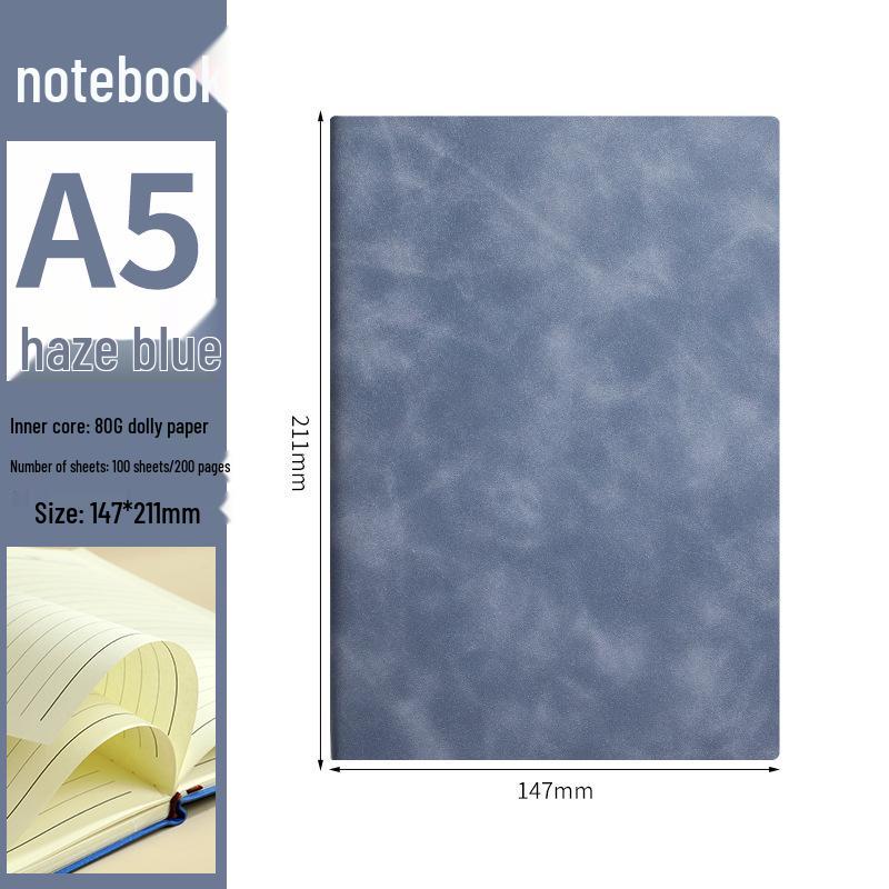 Customized Sheepskin Leather B5 Notebook for Business Meetings