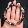 Twisted Silk Agate Thick Straight Cut Tea-Colored Spacer Beads Bracelet – DIY Cultural Accessories