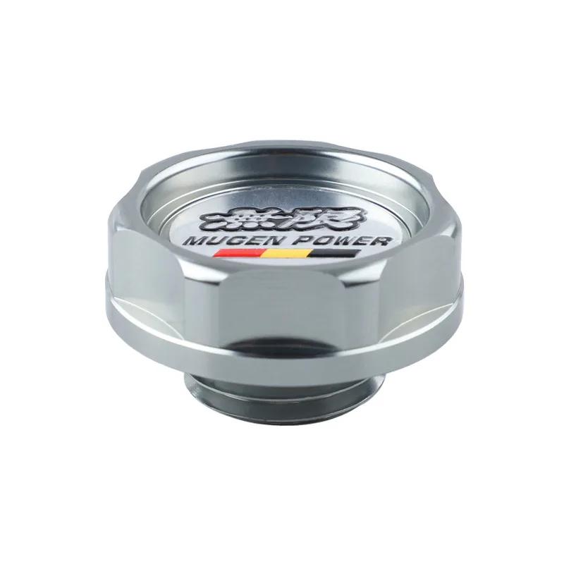 Fit for Honda Civic City Accord CR-V XR-V Vezel Mugen Style Car Engine Oil Cap Aluminum Radiator Fuel Filler Tank Cover