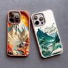 Printing Landscape phone case For iPhone 13 15 11 12 Pro Max 14 7 8 Plus SE2 XS X XR Creative Mountains Shockproof Soft Cover