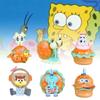 Adorável Conjunto de Figuras de PVC de Armadilha de Caranguejo do Bob Esponja Calça Quadrada Para Decorações de Festa de Aniversário