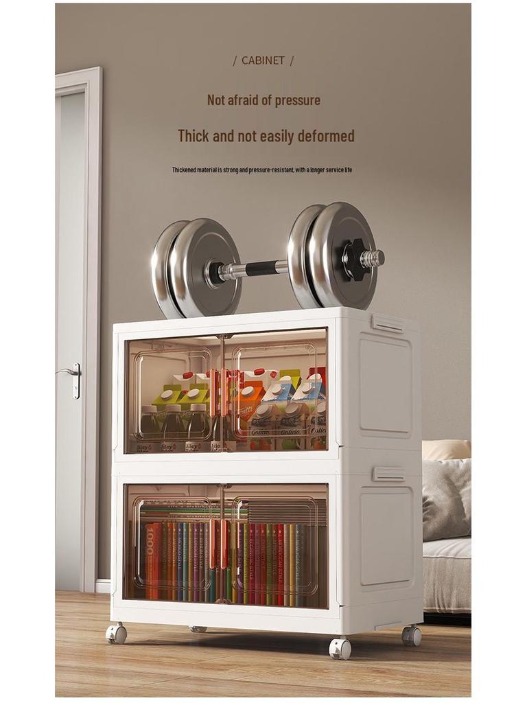 Foldable Children's Wardrobe: Plastic Organizer for Baby Clothes, Toys, Snacks