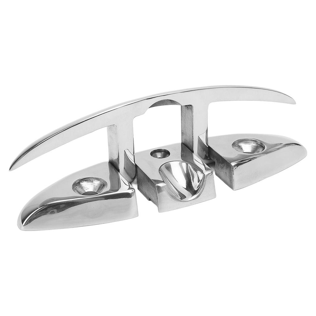 Boat Folding Cleat 6in 316 Stainless Steel Secure Fixation Highly Polished Folding Marine Dock Cleat for RV Yacht