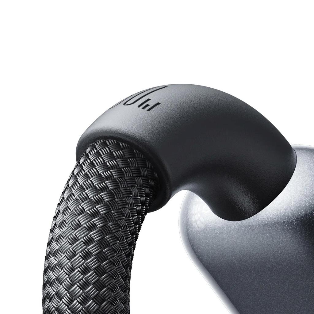 Kabel przewód w oplocie USB-C 100W 1.2m - czarny
