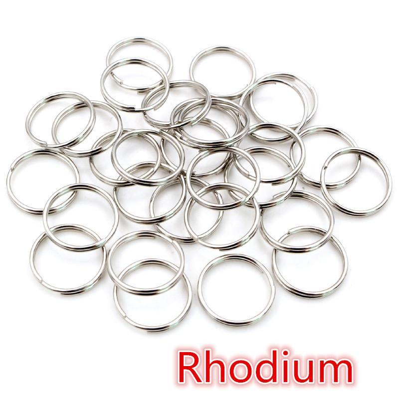 50-200pcs 5 6 8 10 12 mm Open Jump Rings Double Loops Gold Silver Color Split Rings Connectors For Jewelry Making Supplies DIY