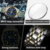 Luxury Watch For Man Waterproof Luminous Date Week Stainless Steel Men Watch Casual Quartz Men's Watches Male Clock