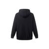 Li Ning Sweatshirts Unisex Black Hooded Moderate Regular AWDT311-1