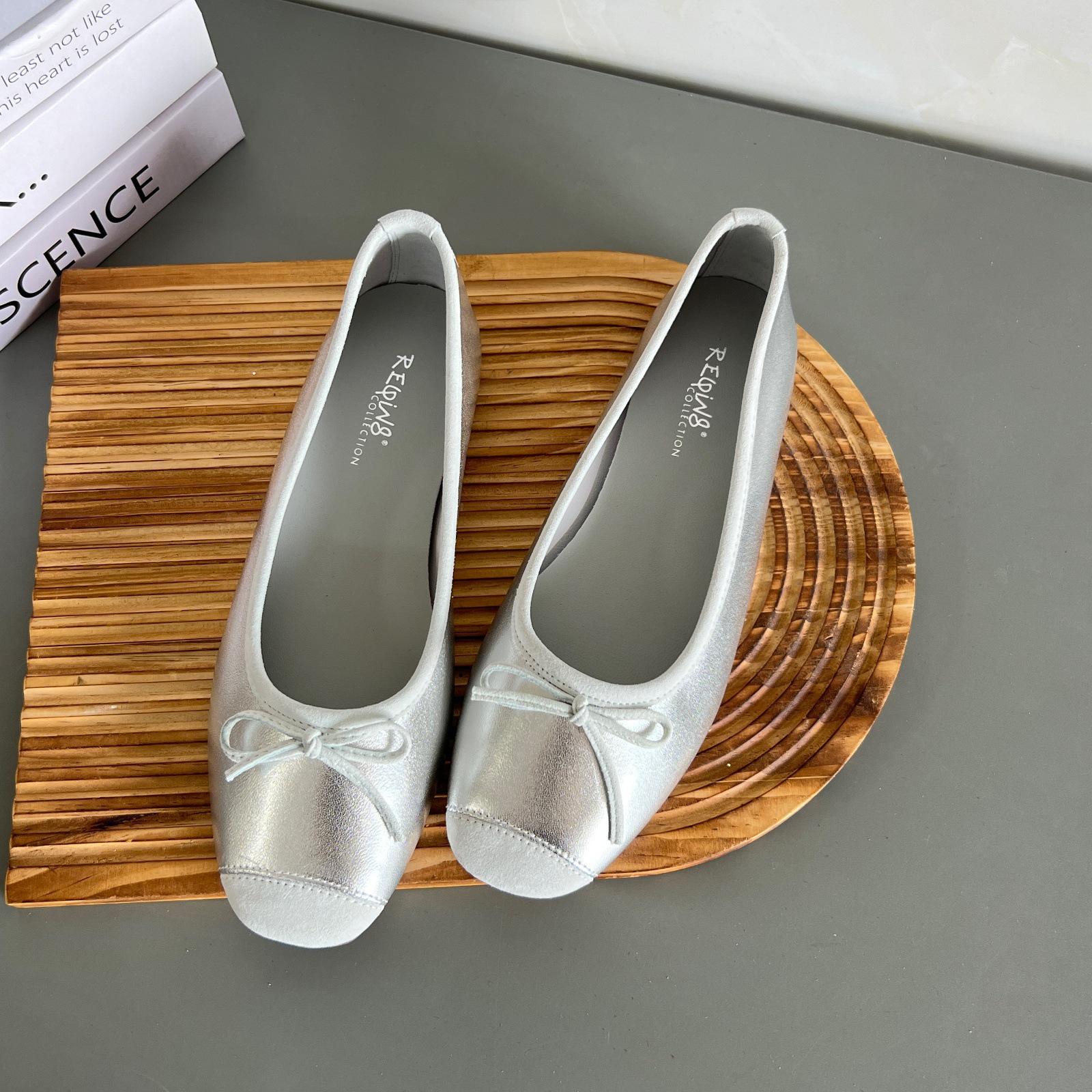 Women`s Genuine Leather Ballet Flats -