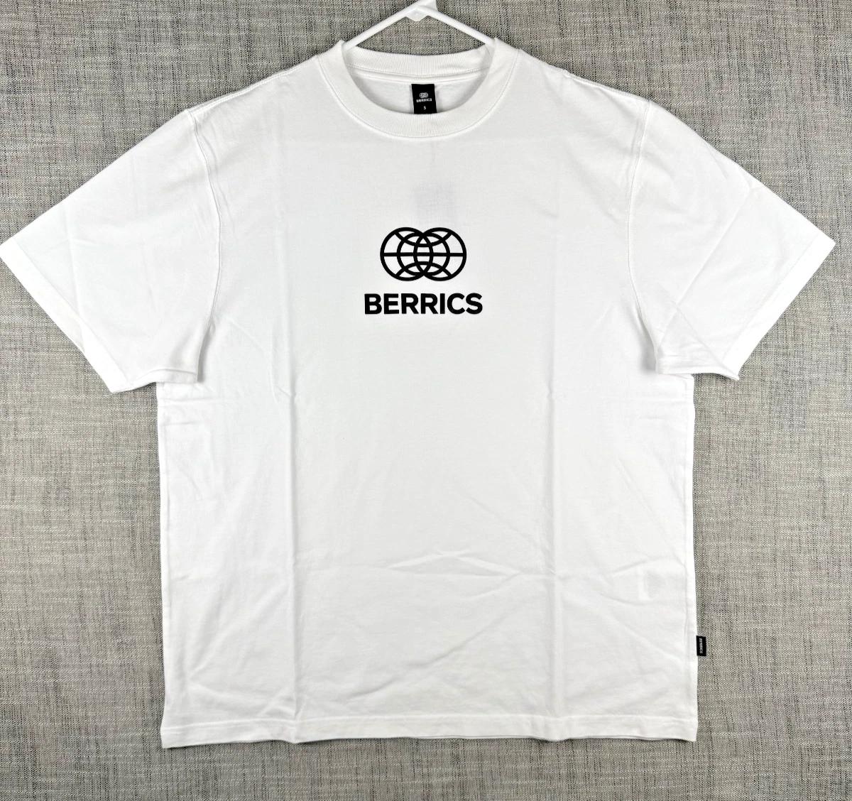 Size S - Berrics Skateboards Logo Graphic T-Shirt White Skate Skateboarding S