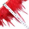 1Meter Fluffy Chicken Feather Trim 8-13cm for Wedding Clothing Dress Decoration Rooster Feather Ribbon Sewing Accessories