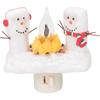 1pcs Snowman Campfire Flickering Night Light Christmas Santa Claus Plug In Night Light  Christmas Decoration for Boys/Girls