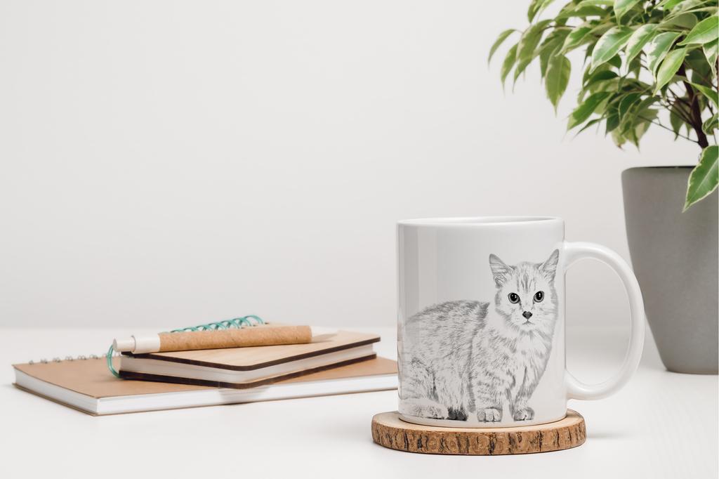 Munchkin - cup with a cat, cup with a photo, personalized gift from the Art-Dog brand