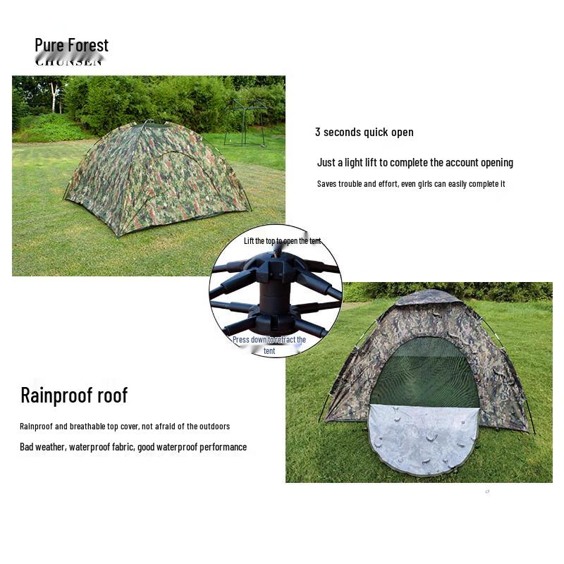 Ultraleichtes Ein-Personen-Camouflage-Campingzelt