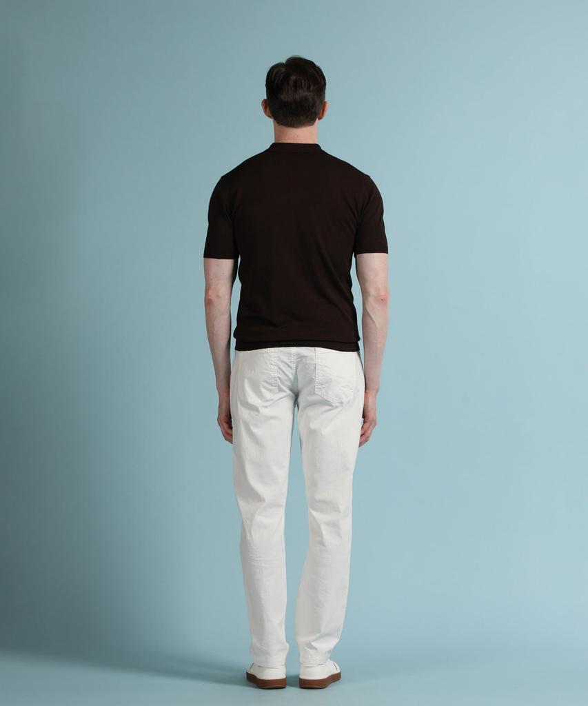 PANICALE Dark Brown Viscose Blend Polo Knit (Type B)