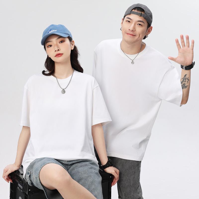 

Футболка Spot 260 г из чистого хлопка, белая, тяжелая, свободного кроя, оверсайз, однотонная, с круглым вырезом, с коротким рукавом S