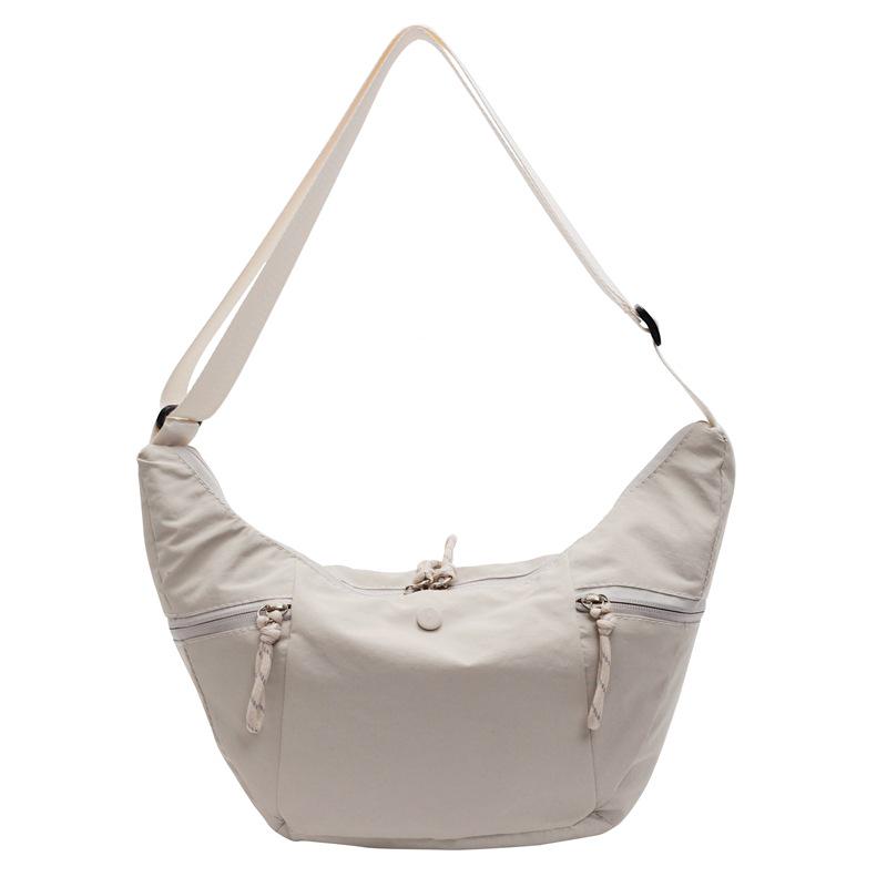 

Women s Lightweight Canvas Crossbody Bag: Large Capacity, Versatile Single Shoulder Dumpling Design