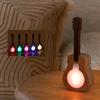 Guitar Shape Night Light Wireless Motion Sensor Rechargeable LED Light with Multi-Color Modes Ambient Mood Lighting Portable Wall Sconce