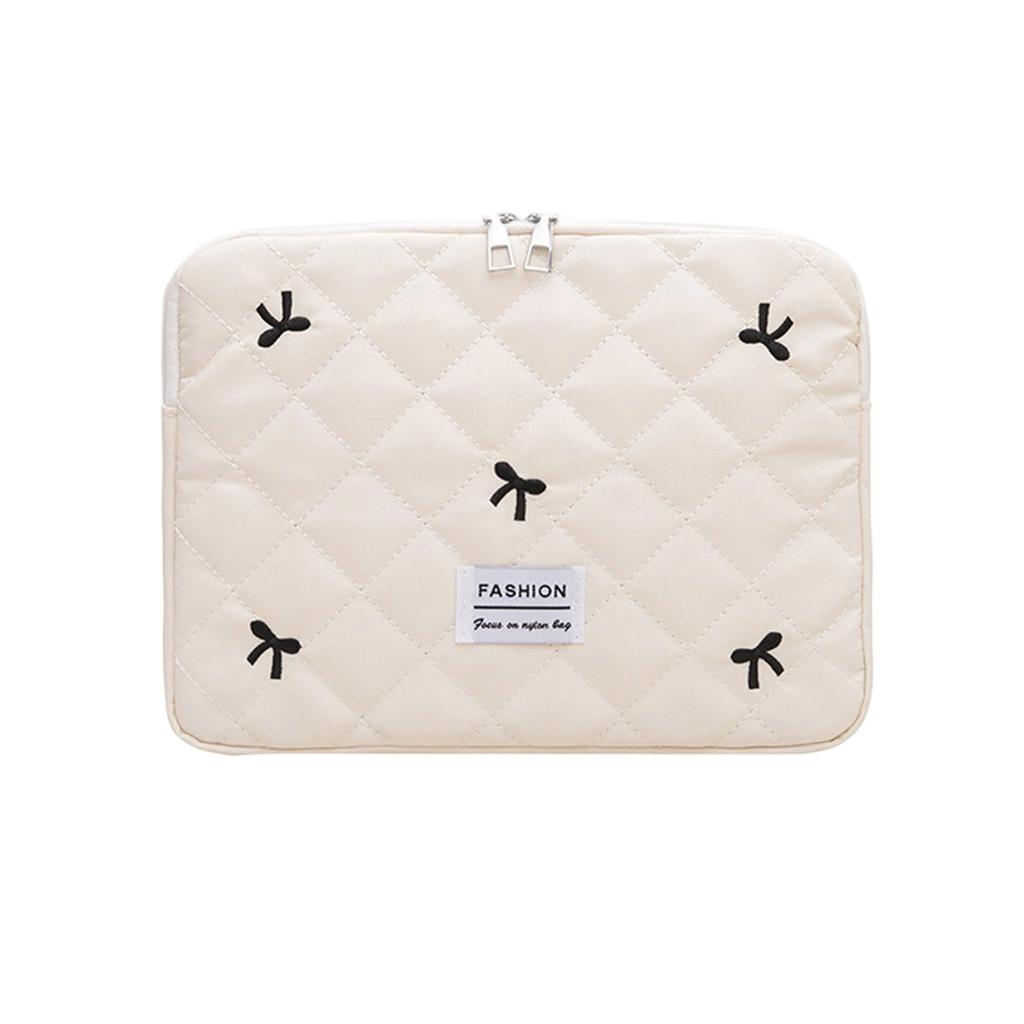 Laptop Carrying Case,Computer Sleeve Laptop Protective Cover with Zipper for Womens Girls Gift Cute Bows Laptop Sleeve