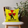 Attention Radiation Symbol Pillow Cover Soft Decor Throw Pillow Case xcm Couch Home Decor for Living Room Sofa Party Gift