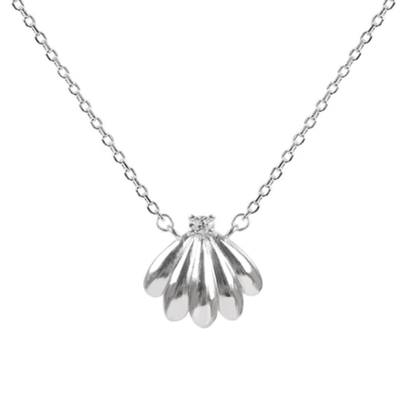 

eveningbell [silver925] Bada oval necklace (silver) Silver