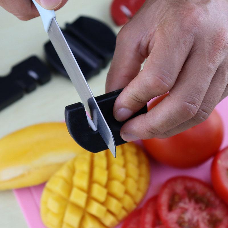 Compact Portable Knife and Sharpening Stone Set for Household and Outdoor Use
