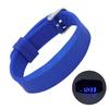 Vibrating Alarm Reminder Watch USB Charging 45 Days Standby LED Fitness Tracker Watch with Timer Blue for Calories Sleep Trackin