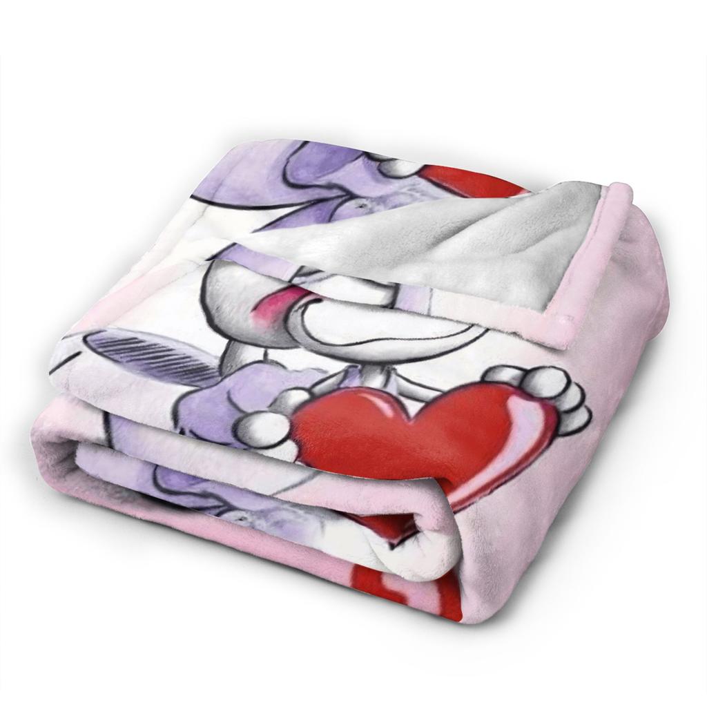 Diddl Cartoon Red LOVE Blankets Quality Soft  Throw Blanket Winter Travel Couch Bed Comfortable Bedspread